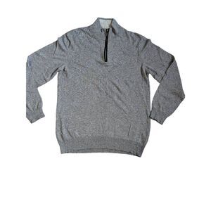 Filippo Riberti men's merino wool blend gray pull-over sweater XL